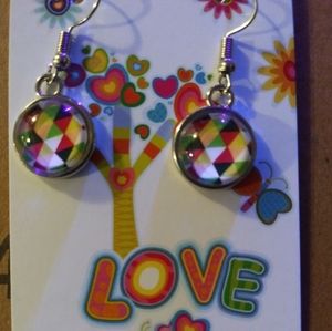 Handmade cabochon earrings